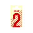 PICKUP LETTERING MONO Nobel - Etiqueta autoadhesiva - preimpreso: 2 - rojo satinado