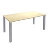 Burocean - Escritorio - rectangular - arce - aluminio base