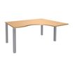 Burocean Exprim - Escritorio - right corner - verde haya - aluminio base