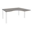 Burocean Exprim - Escritorio - right corner - roble gris - blanco base