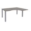 Burocean Exprim - Escritorio - right corner - roble gris - aluminio base