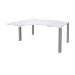 Burocean Exprim - Escritorio - left corner - blanco perla - aluminio base
