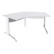 Burocean Idra - Escritorio - 120° corner - blanco perla - blanco base