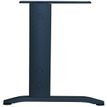 3253310150867-Bureau symétrique 120° IDRA - L185 cm - Pieds anthracite - plateau imitation Chêne clair--1