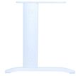 3253310150676-Bureau double vague symétrique IDRA - L180 cm - Pieds blanc - plateau Blanc perle--2