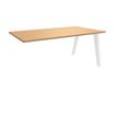 Burocean Steely - Componente de escritorio - rectangular - verde haya - blanco base