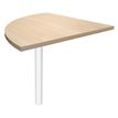 Burocean - Componente de escritorio - esquina a 90º - roble claro - blanco base
