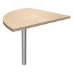 Burocean - Componente de escritorio - esquina a 90º - roble claro - aluminio base