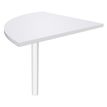Burocean - Componente de escritorio - esquina a 90º - blanco perla - blanco base