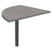 Burocean - Componente de escritorio - esquina a 90º - roble gris - antracita base