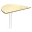 Burocean - Componente de escritorio - esquina a 90º - arce - blanco base