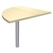Burocean - Componente de escritorio - esquina a 90º - arce - aluminio base