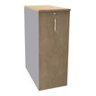 Burocean Tower - Unidad de almacenamiento - 3 baldas - melamine coated particle board - roble claro, alu