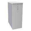 Burocean Tower - Unidad de almacenamiento - 3 baldas - melamine coated particle board - blanco perla, alu