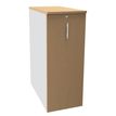Burocean Tower - Unidad de almacenamiento - 3 baldas - melamine coated particle board - verde haya, blanco perla