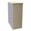 Burocean - Unidad de almacenamiento - 3 baldas - melamine coated particle board - arce, alu