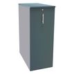 Burocean Tower - Unidad de almacenamiento - 3 baldas - melamine coated particle board - arcilla azul, alu
