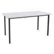 Burocean - Mesa - rectangular - blanco perla - antracita base