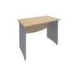 Burocean Dual - Escritorio - cuadrado - roble claro - aluminio base