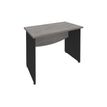 Burocean Dual - Escritorio - cuadrado - roble gris - antracita base