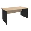 Burocean Dual - Escritorio - rectangular - roble claro - antracita base