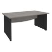 Burocean Dual - Escritorio - rectangular - roble gris - antracita base