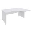 Burocean Dual - Escritorio - en escuadra (derecha) - blanco perla - blanco perla base