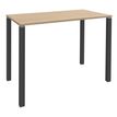 Burocean Lounge - Mesa - rectangular - roble claro - carbón base