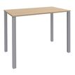 Burocean Lounge - Mesa - rectangular - roble claro - aluminio base