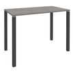 Burocean Lounge - Mesa - rectangular - roble gris - carbón base