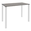 Burocean Lounge - Mesa - rectangular - roble gris - blanco base