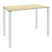 Burocean Lounge - Mesa - rectangular - arce - blanco base