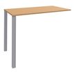 Burocean - Componente de mesa - rectangular - verde haya - aluminio base