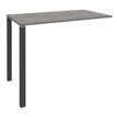 Burocean - Componente de escritorio - rectangular - roble gris - carbón base