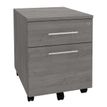 Burocean - Pedestal - móvil - 2 cajones - roble gris