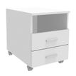 Burocean INEO - Pedestal - móvil - 3 cajones - madera aglomerada, high-density melamine - blanco