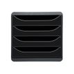 Exacompta BIG-BOX Classic A4+ - Armario de cajones - 4 cajones - negro, negro brillante