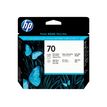 HP 70 - Gris claro, Photo Negro - cabezal de impresión - para DesignJet HD Pro MFP, T120, Z2100, Z3100, Z3100ps, Z3200, Z3200ps, Z5200, Z5400