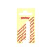 PICKUP LETTERING MONO Nobel - Etiqueta autoadhesiva - preimpreso: J - blanco mate