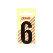 PICKUP LETTERING MONO Nobel - Etiqueta autoadhesiva - preimpreso: 6 - negro mate
