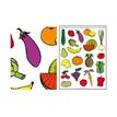 Apli Agipa - Adhesivo de decoración - fruits and vegetables - 3 hojas - no permanente