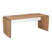 Gautier office XENON - Mesa - rectangular - Italian wild cherry wood - Italian wild cherry wood base