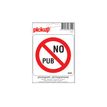Pickup - Signo - no publicity - dirección - 100 x 100 mm - autoadhesivo - vinilo