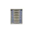 3219099811504-Module 8 tiroirs pour armoire à rideaux - hauteur 50 mm - gris-Avant-2