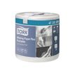 Tork Wiping Paper Plus - Toallitas de limpieza - desechable - papel, fibras de pulpa virgen - 345 hojas - blanco