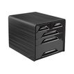 Confort by CEP - Armario de cajones - 5 cajones - para 240 x 320 mm - negro