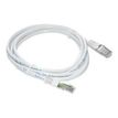 MCL - Cable de interconexión - RJ-45 (M) a RJ-45 (M) - 3 m - par trenzado sin blindar apantallado (F/UTP) - CAT 5e - moldeado, trenzado - blanco