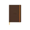 RHODIA Rhodiarama - Cuaderno - gummed - A5 - 80 hojas / 160 páginas - papel marfil - reglado - bronze cover - cuero sintético