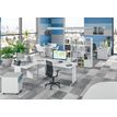 3253310174962-Bureau droit DUAL - L140 - Pieds blanc - plateau blanc--1