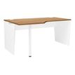 Gautier office YES! - Mesa - rectangular curvado (izquierda) - Italian wild cherry wood